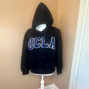 Embroidered UCLA hoodie with front pocket